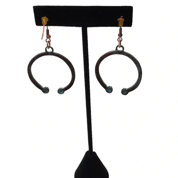 Turquoise Earrings Western Style - Picture 5 of 5